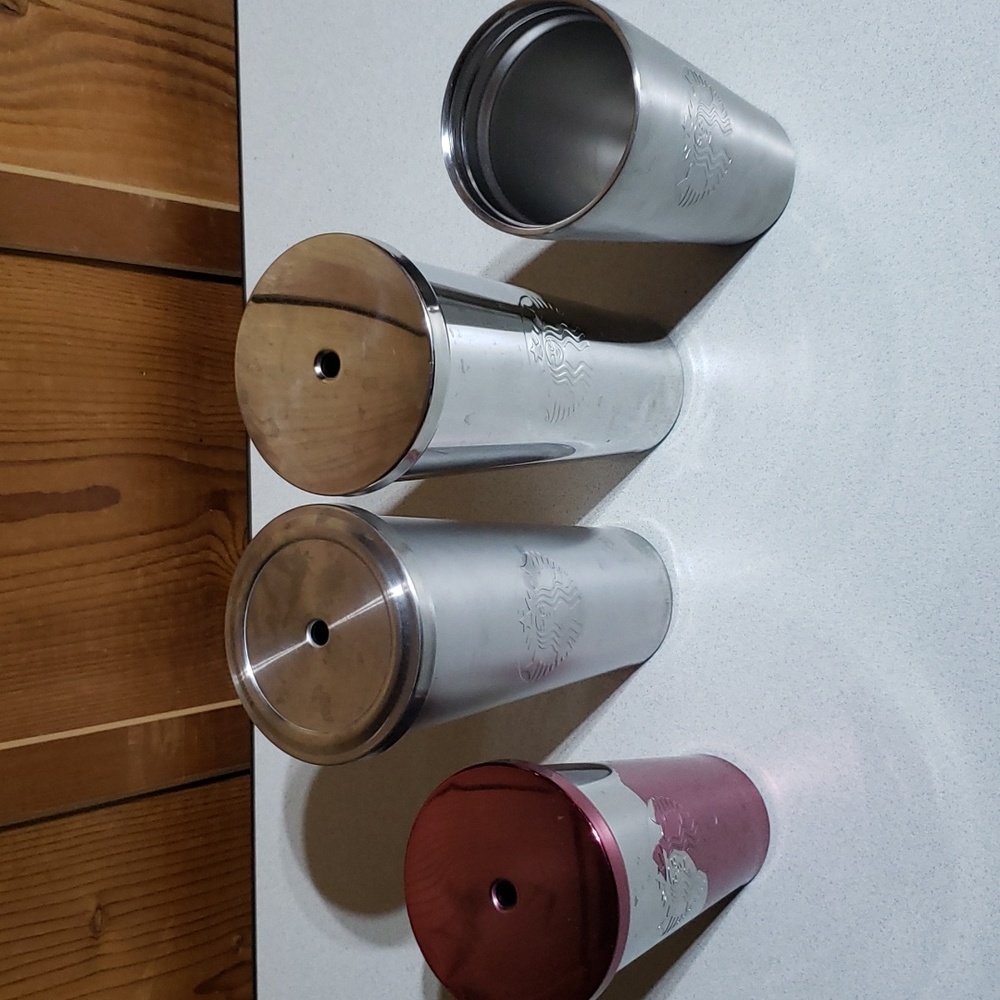 Lot of 4 Starbucks 🌟 stainless steel tumblers - Picture 2 of 8
